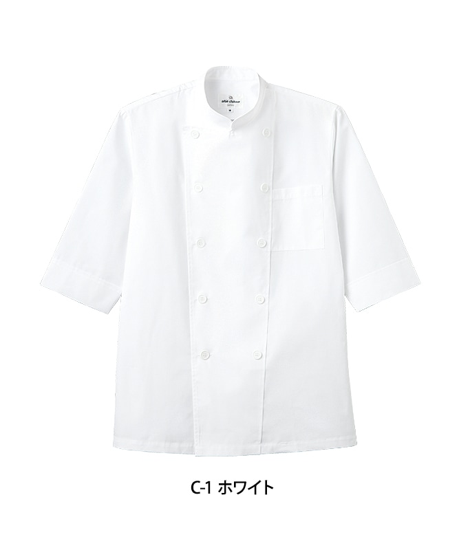 ポプリンコックシャツ七分袖[男女兼用][チトセ製品] AS6021