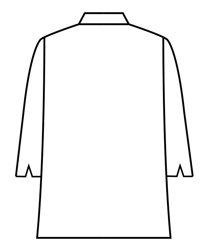 デニムコックコート七分袖[男女兼用][住商モンブラン製品] 6-110