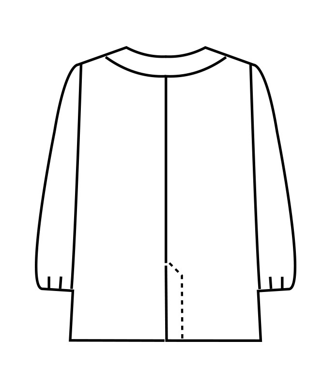 調理衣レディス(ゴム入り)長袖[住商モンブラン製品] 1-09｜飲食店制服