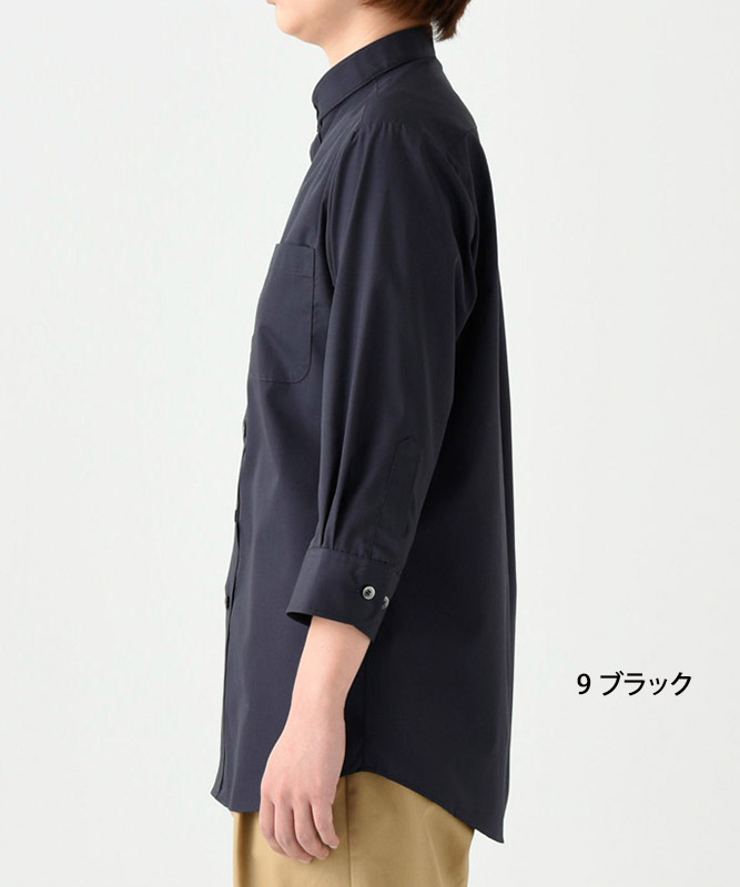 スタンドカラーシャツ七分袖[男女兼用][セブンユニフォーム製品