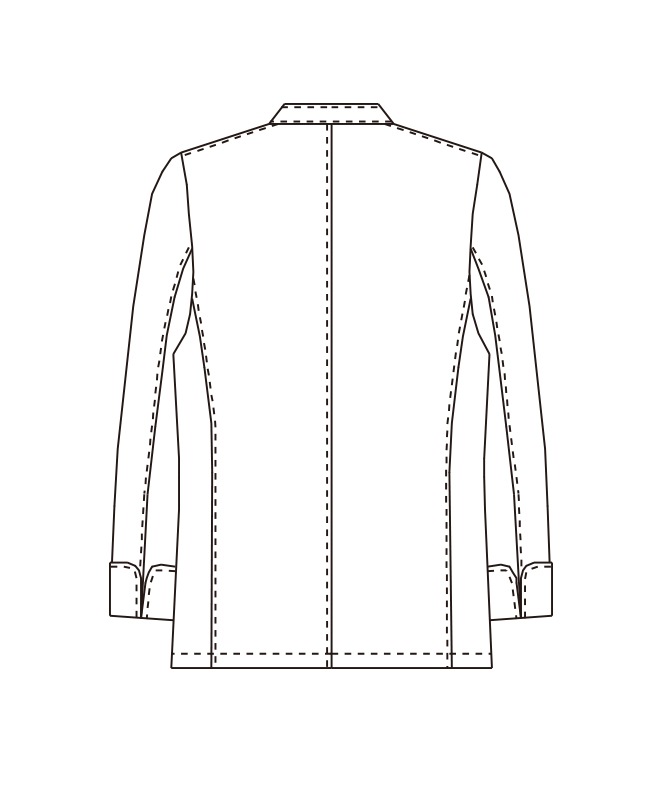 交織ウェザーコックコート長袖[男女兼用][チトセ製品] AS6208｜飲食店