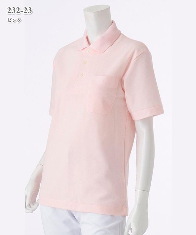 男女兼用ポロシャツ半袖[KAZEN製品] 232-2｜THS-白衣通販・販売