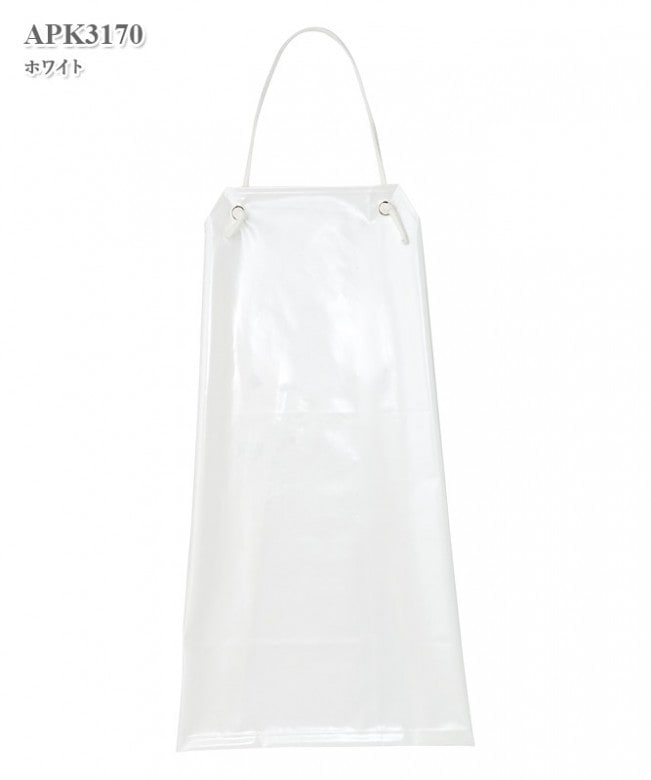 胸当てエプロン(着丈105cm)[KAZEN製品] APK31｜THS-白衣通販・販売