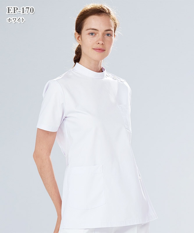 エミット女子横掛半袖[ナガイレーベン製品] EP-170｜THS-白衣通販・販売