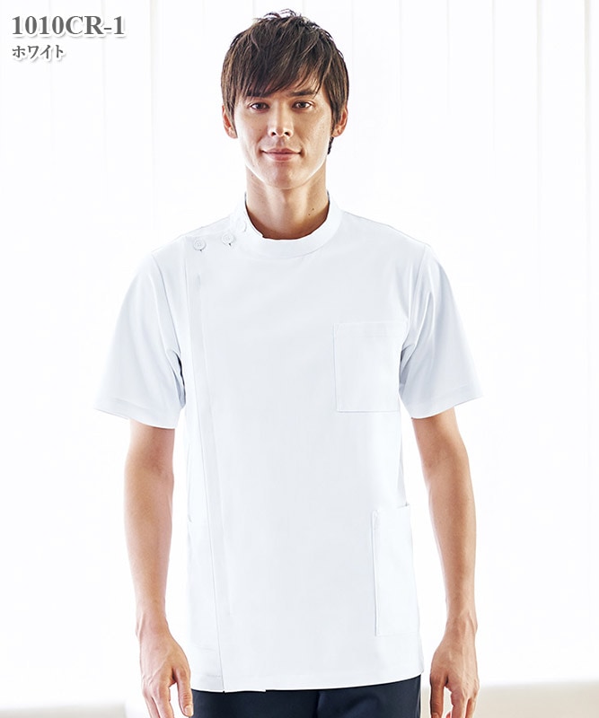 男子上衣半袖[フォーク製品] 1010CR｜THS-白衣通販・販売