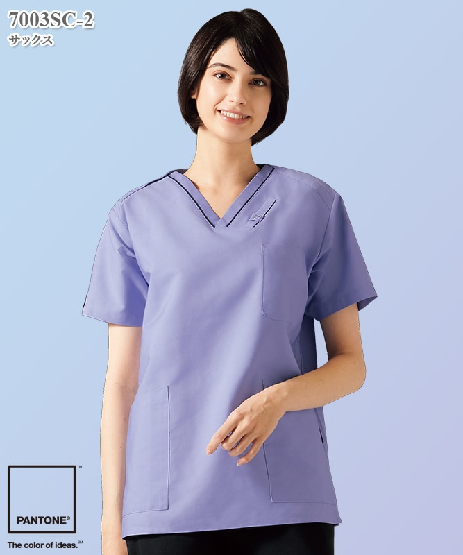 PANTONE男女兼用スクラブ[フォーク製品] 7003SC｜THS-白衣通販・販売