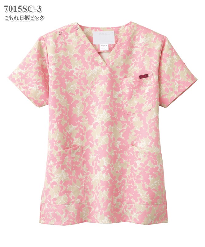 Ths 白衣通販 女子スクラブ半袖 フォーク製品 7015sc