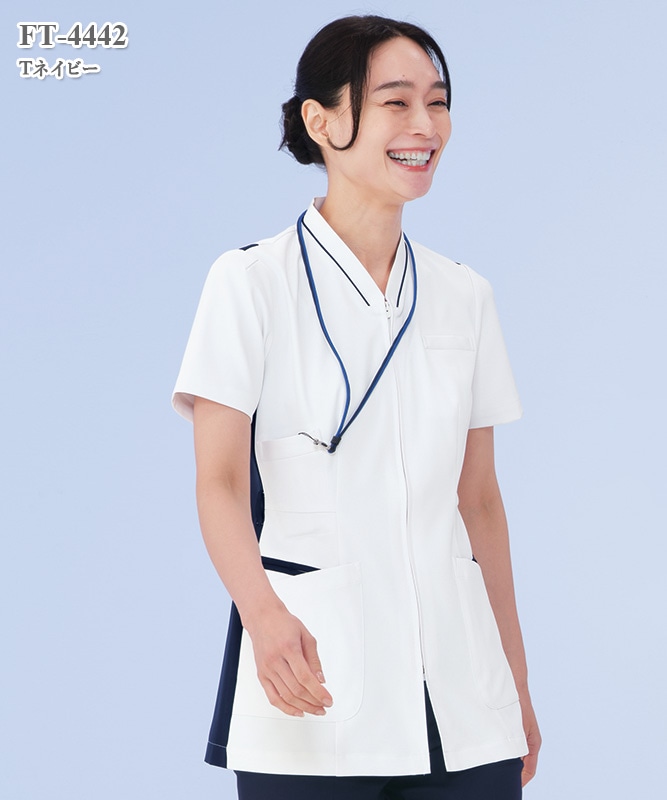 女子スクラブ半袖[ナガイレーベン製品] FT-4442｜THS-白衣通販・販売
