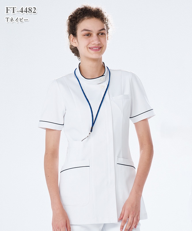 フェルネ女子上衣半袖[ナガイレーベン製品] FT-4482｜THS-白衣通販・販売