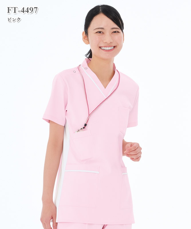 男女兼用スクラブ半袖[ナガイレーベン製品] FT-4497｜THS-白衣