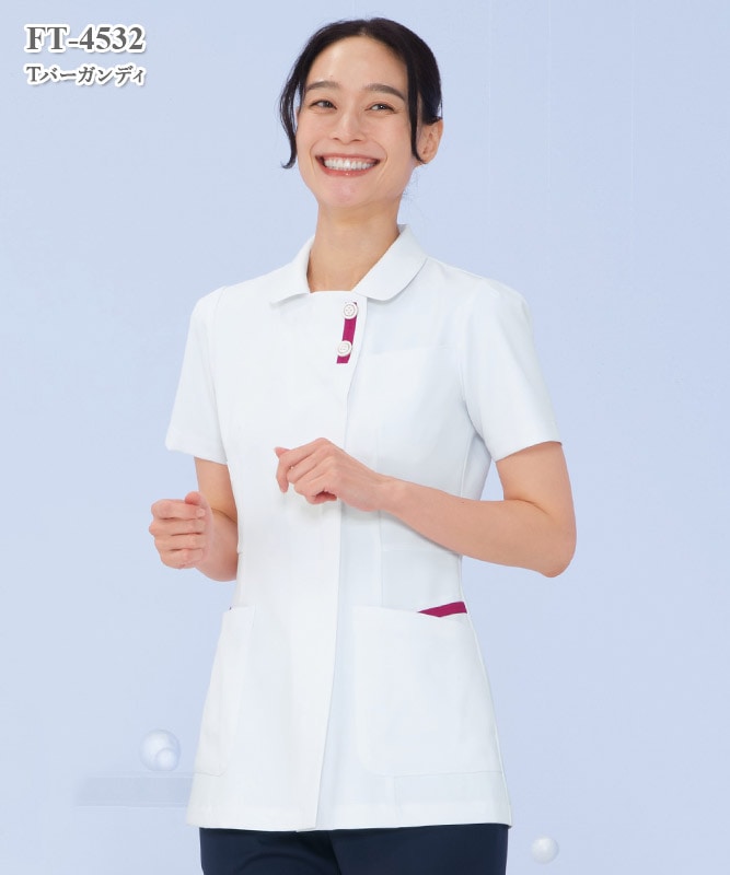 フェルネ女子上衣半袖[ナガイレーベン製品] FT-4532｜THS-白衣通販・販売