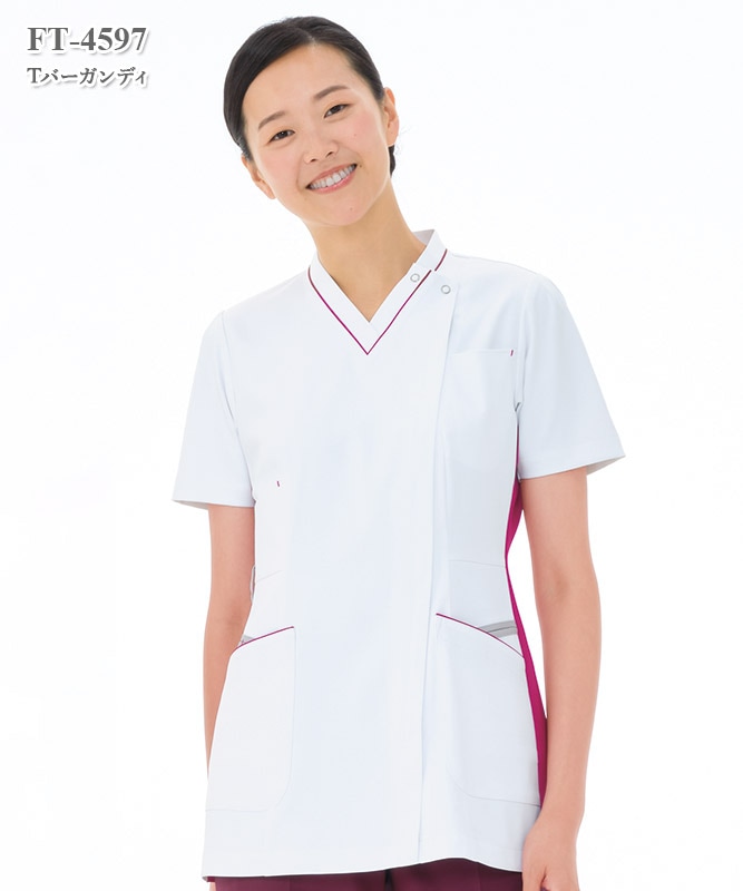 女子スクラブ半袖[ナガイレーベン製品] FT-4597｜THS-白衣通販・販売
