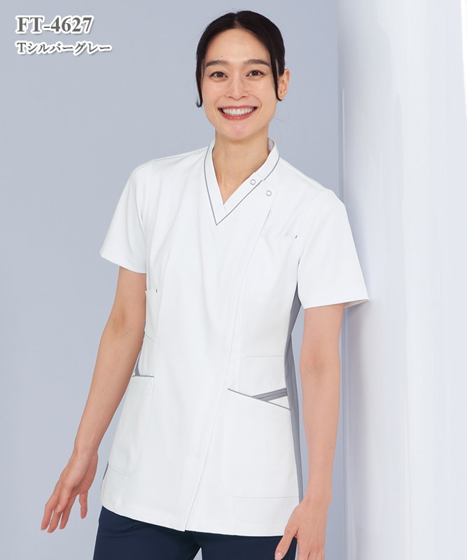 女子スクラブ半袖[ナガイレーベン製品] FT-4627｜THS-白衣通販・販売