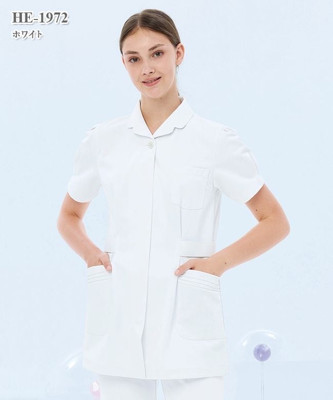ホスパースタット女子上衣半袖[ナガイレーベン製品] HE-1972｜THS-白衣