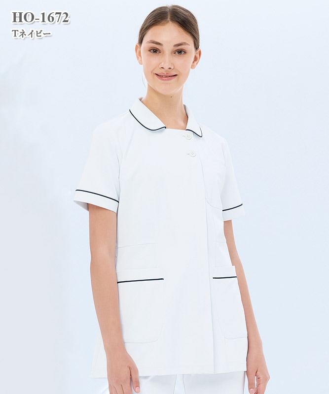 女子上衣半袖[ナガイレーベン製品] HO-1672｜THS-白衣通販・販売
