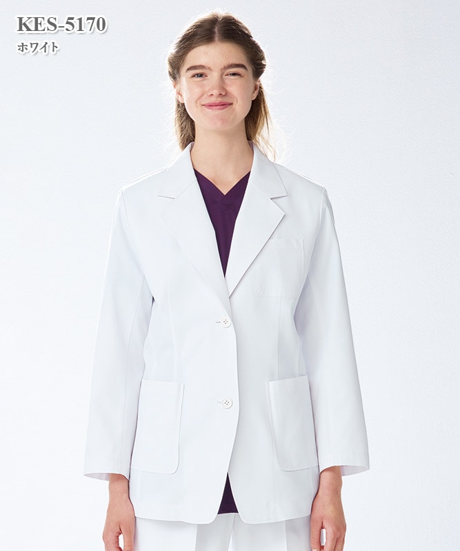 ケックスター女子白衣テーラードジャケット長袖[ナガイレーベン製品