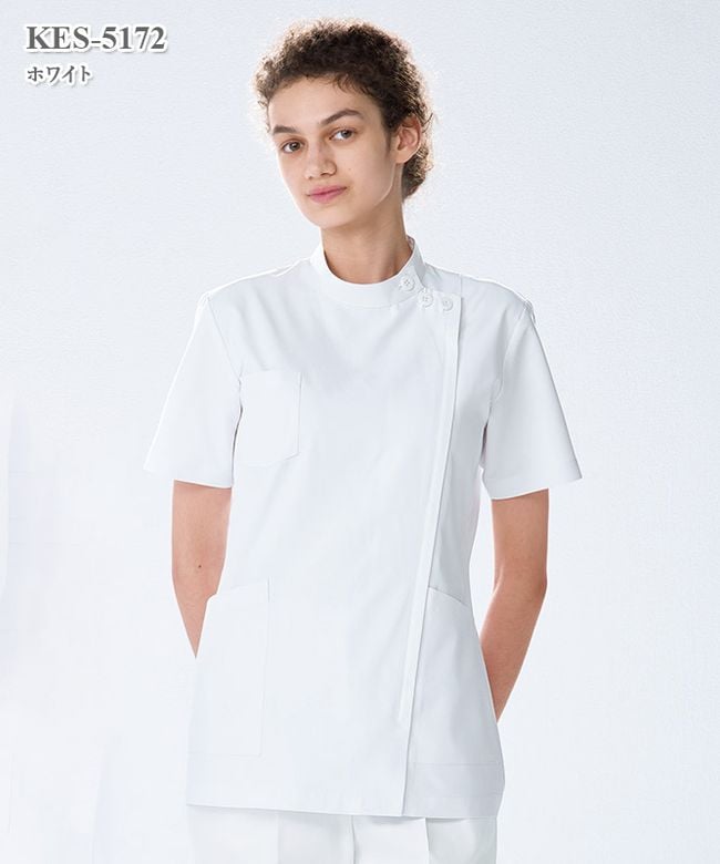 女子白衣シングル診察衣長袖[ナガイレーベン製品] KEX-5190｜THS-白衣
