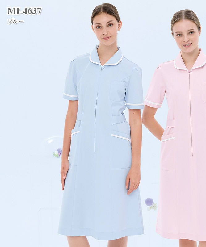 ミレリア女子ワンピース半袖[ナガイレーベン製品] MI-4637｜THS-白衣