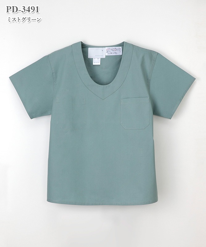 エミット男子スクラブ半袖[ナガイレーベン製品] PD-3491｜THS-白衣通販