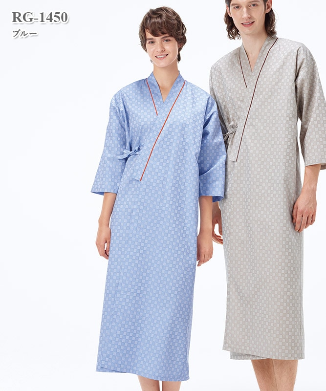 男女兼用患者衣（ゆかた型）[ナガイレーベン製品] RG-1450｜THS-白衣