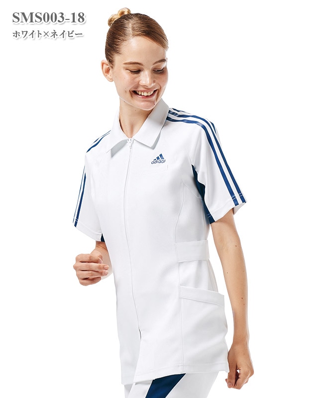 アディダスレディスジャケット半袖[KAZEN製品] SMS003｜THS-白衣通販・販売