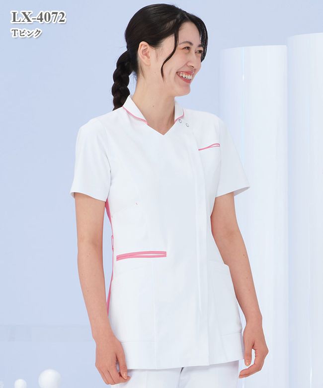 女子チュニック半袖[ナガイレーベン製品] LX-4067｜THS-白衣通販・販売