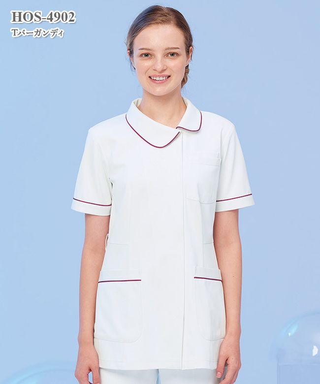 女子チュニック半袖[ナガイレーベン製品] HOS-4902｜THS-白衣通販・販売
