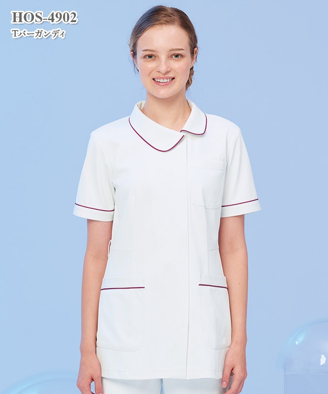 女子チュニック半袖[ナガイレーベン製品] HOS-4902｜THS-白衣通販・販売