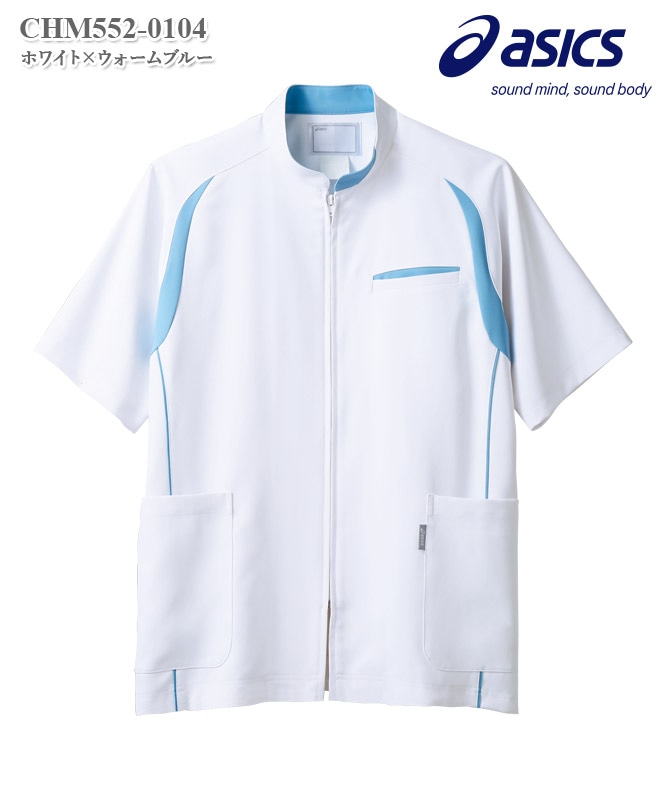 アシックスメンズジャケット半袖[住商モンブラン] CHM552-0104～0109