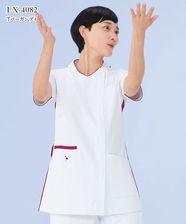 女子チュニック半袖[ナガイレーベン製品] LX-4082｜THS-白衣通販・販売