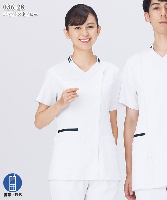 レディススクラブ半袖[KAZEN製品] 036｜THS-白衣通販・販売