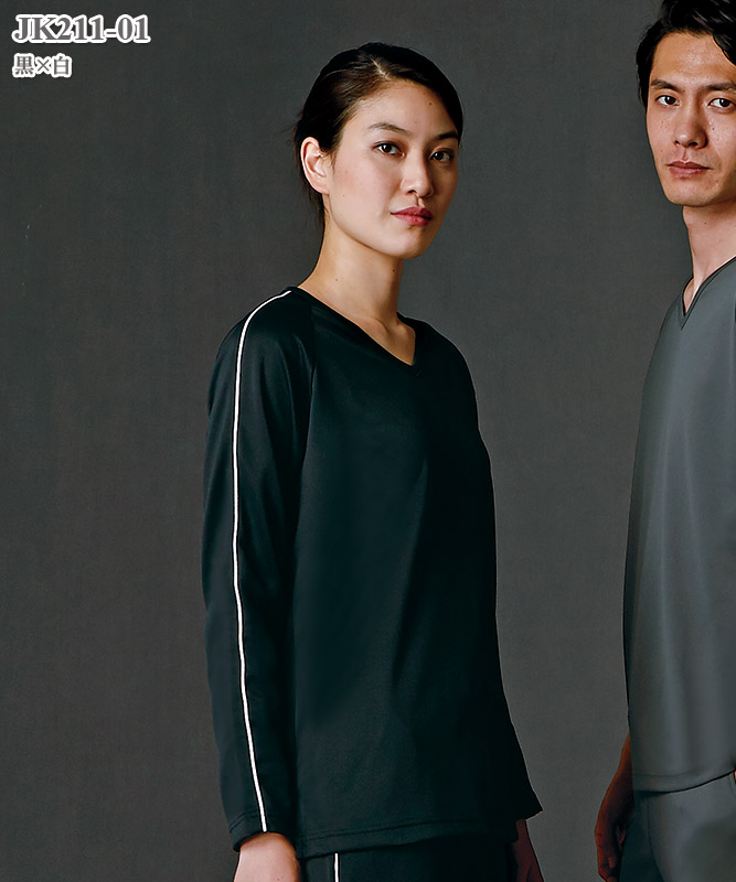 Ths 白衣通販 Junko Koshino ジュンコ コシノ 男女兼用ニットスクラブ長袖 住商モンブラン製品 Jk211
