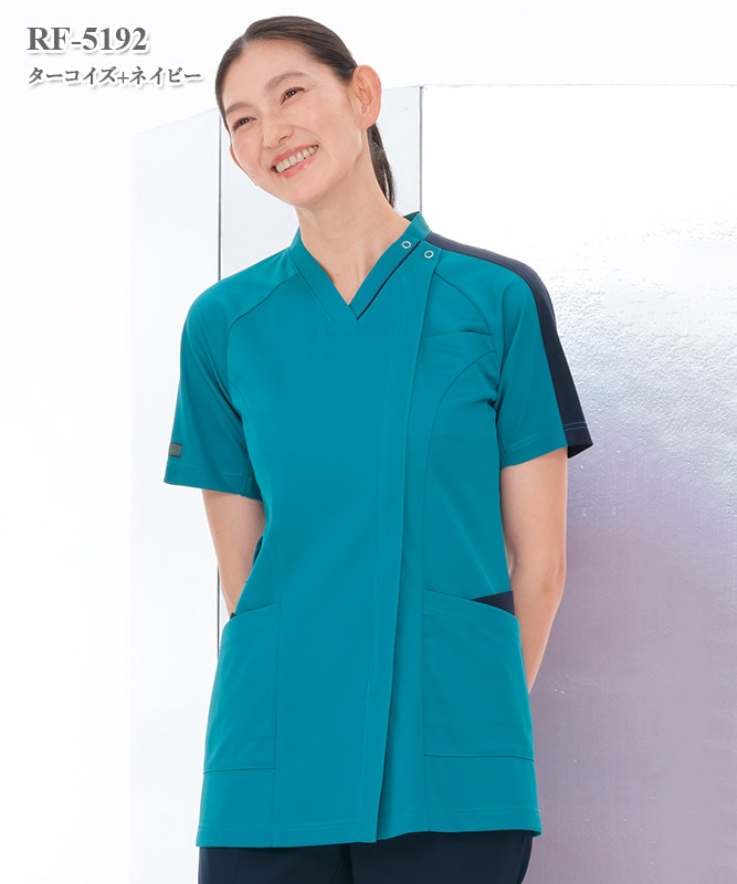 女子スクラブ半袖[ナガイレーベン製品] RF-5192｜THS-白衣通販・販売