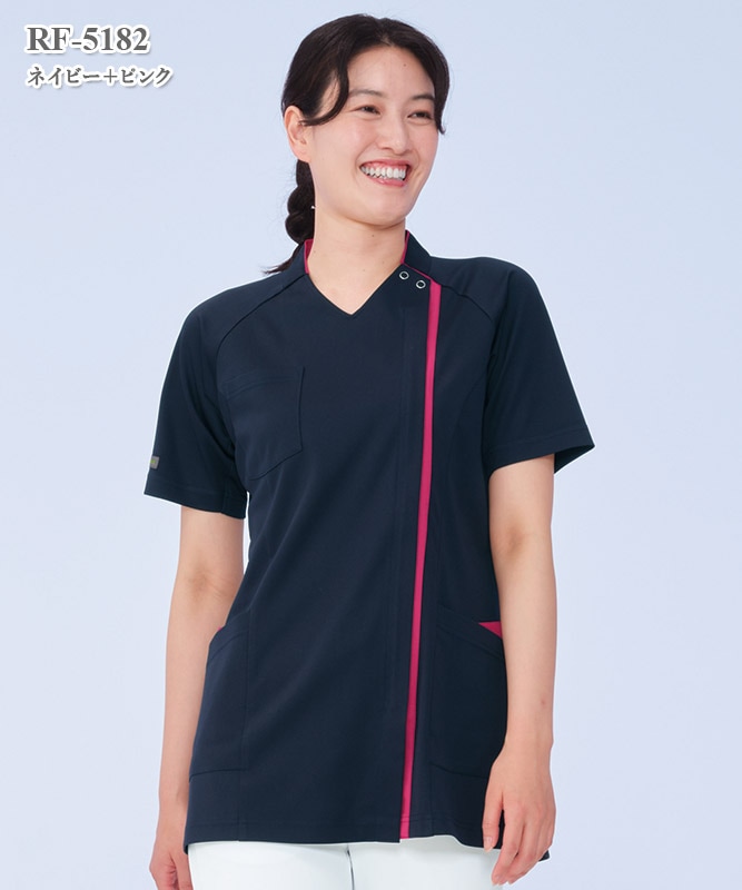 女子スクラブ半袖[ナガイレーベン製品] RF-5182｜THS-白衣通販・販売