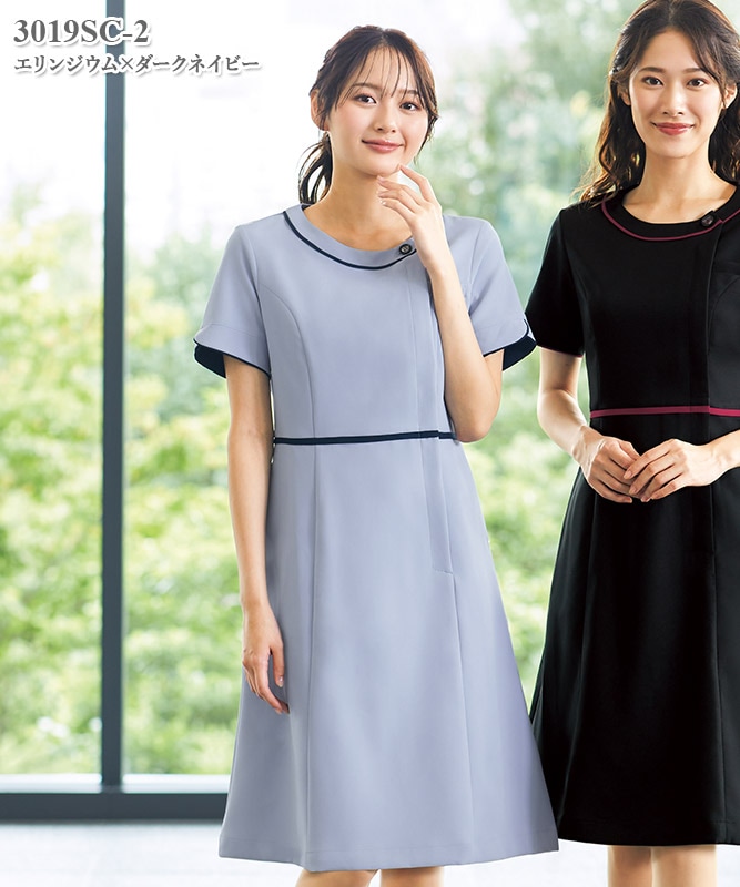 ワンピース半袖[フォーク製品] 3019SC｜THS-白衣通販・販売