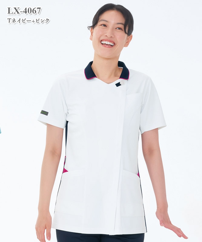 女子チュニック半袖[ナガイレーベン製品] LX-4067｜THS-白衣通販・販売