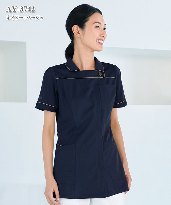 女子チュニック半袖[ナガイレーベン製品] AY-3742｜THS-白衣通販・販売
