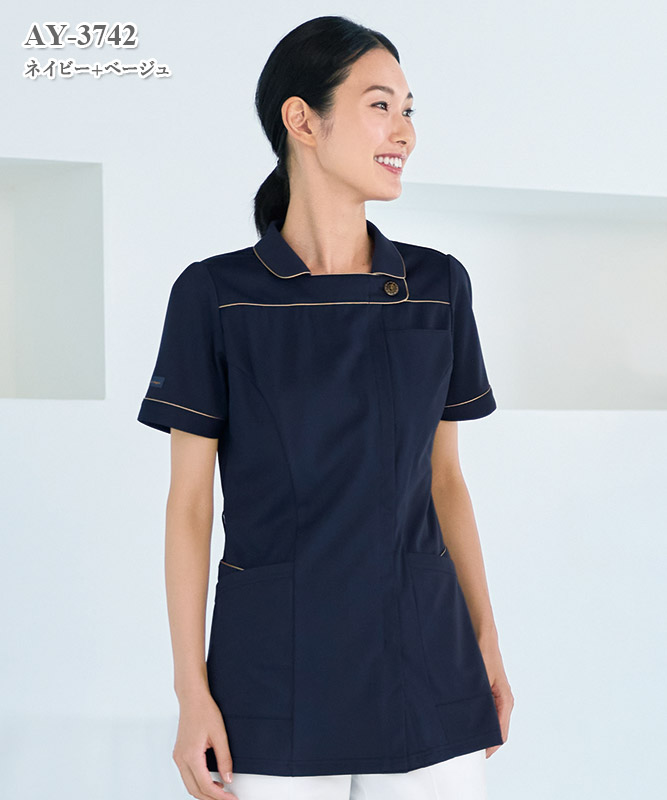 女子チュニック半袖[ナガイレーベン製品] AY-3742｜THS-白衣通販・販売