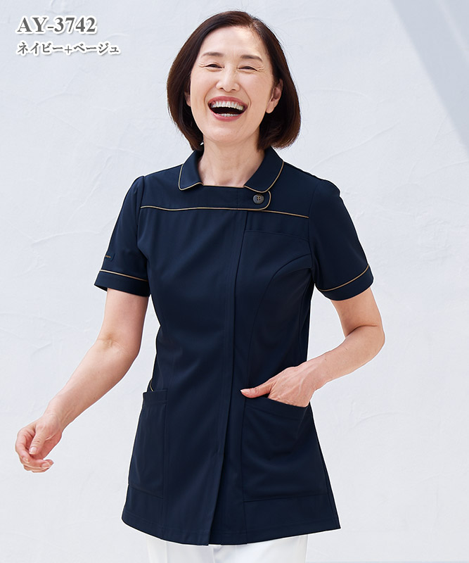 女子チュニック半袖[ナガイレーベン製品] AY-3742｜THS-白衣通販・販売