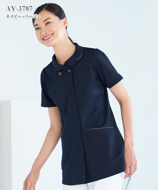 女子チュニック半袖[ナガイレーベン製品] AY-3787｜THS-白衣通販・販売