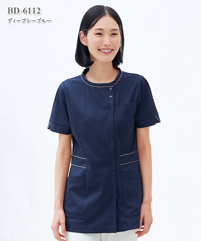 女子チュニック半袖[ナガイレーベン製品] BD-6112｜THS-白衣通販・販売