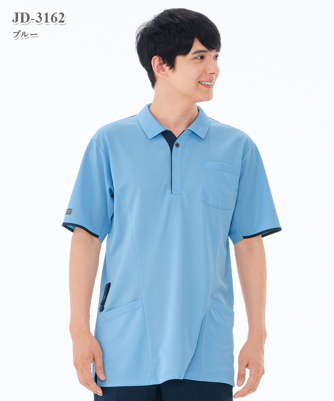 男女兼用ニットシャツ半袖[ナガイレーベン製品] JD-3162｜THS-白衣通販