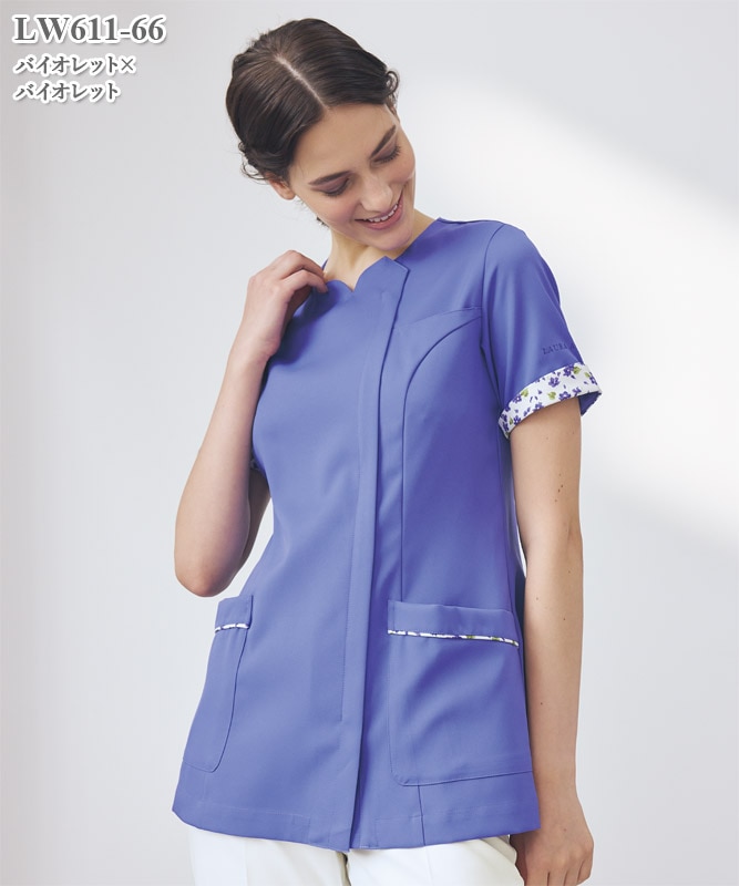 ローラ アシュレイ レディススクラブ半袖[住商モンブラン製品] LW611