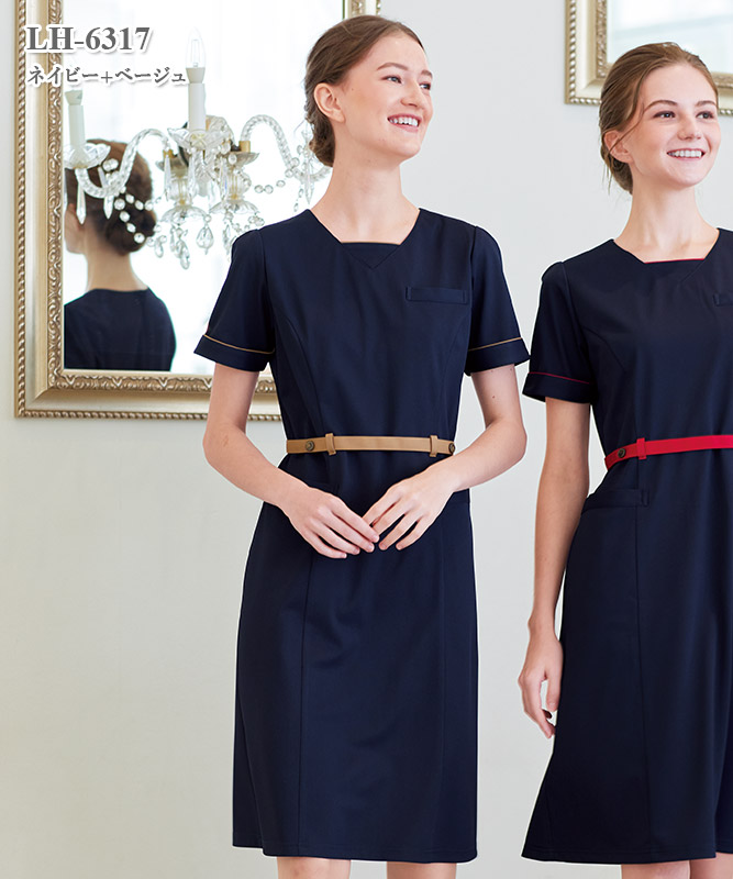 ワンピース半袖[ナガイレーベン製品] LH-6317｜THS-白衣通販・販売