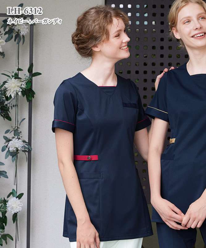 女子チュニック半袖[ナガイレーベン製品] LH-6312｜THS-白衣通販・販売
