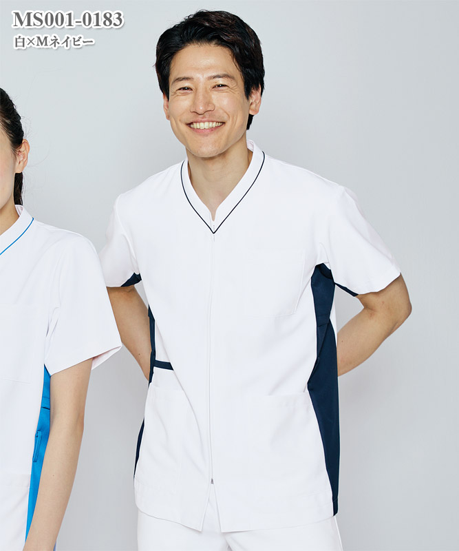 男女兼用スクラブ半袖[住商モンブラン製品] MS001-0122～0183｜THS