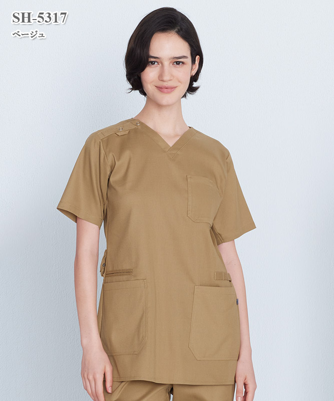 男女兼用スクラブ半袖[ナガイレーベン製品] SH-5317｜THS-白衣通販・販売