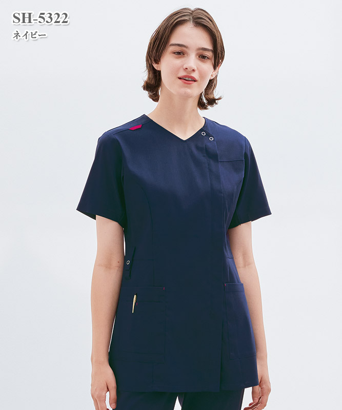 女子スクラブ半袖[ナガイレーベン製品] SH-5322｜THS-白衣通販・販売