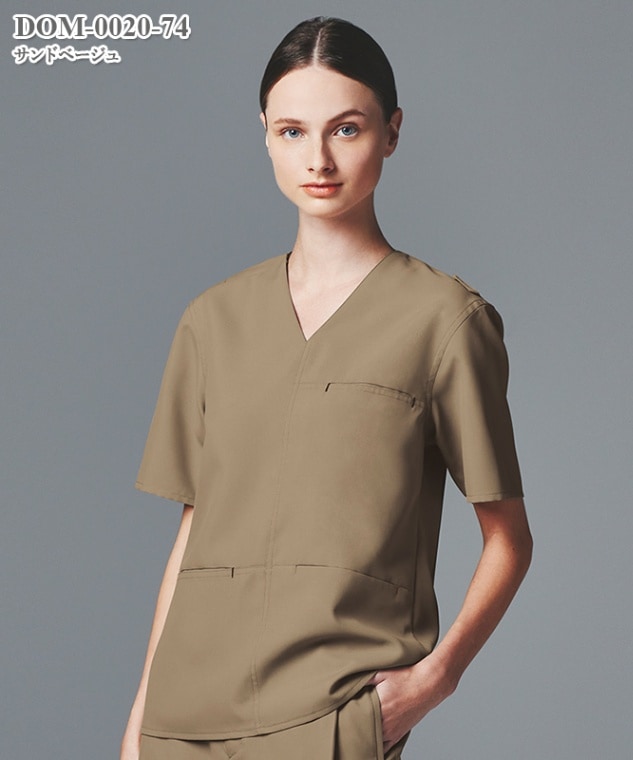 男女兼用スクラブ半袖[チトセ製品] DOM-0020｜THS-白衣通販・販売