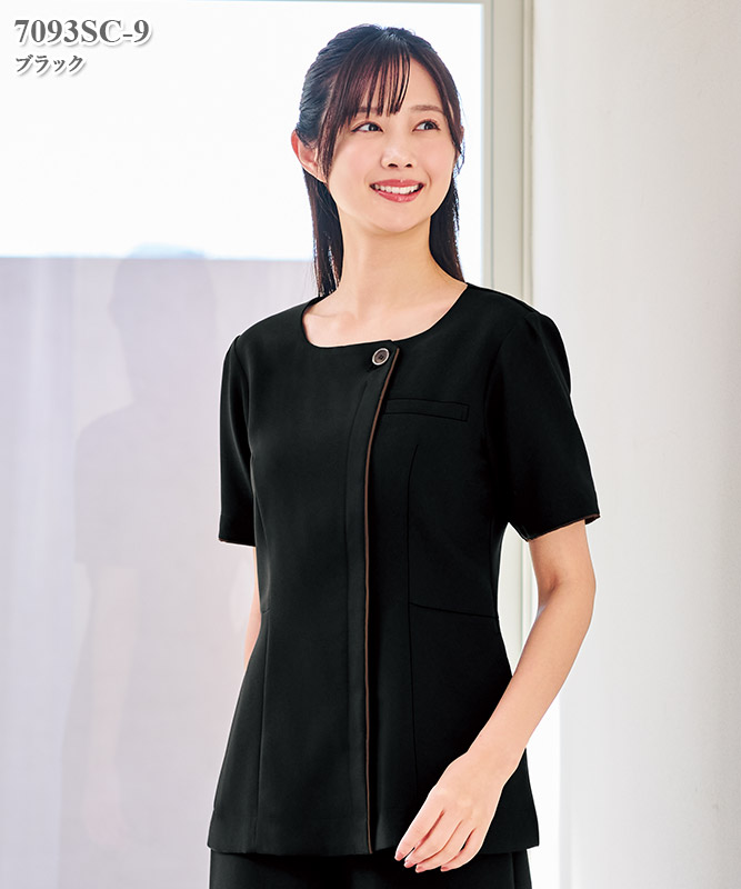 女子チュニック半袖[フォーク製品] 7093SC｜THS-白衣通販・販売
